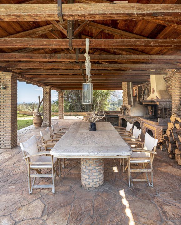 gustav retreat villa outdoor sitting area